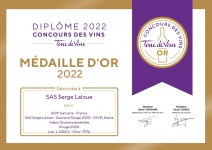 Sancerre Rouge 2020 - Médaille d'or 2022 Terre de Vins